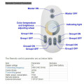 RF Panel táctil inalámbrico Remote + 4 unids DC12-24V 12A Controlador LED controlador de temperatura de color controlador cct